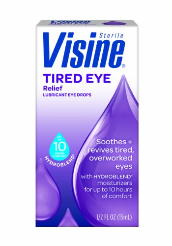 allergy eye drop:Visine Tired Eye Relief, 0.5-Fluid Ounces Boxes (Pack of 2)