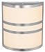 Access Lighting 20440-BS/OPL Artemis ADA Dual Band Wall Fixture, Brushed Steel Finish with Opal Glass Shade