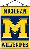 NCAA Michigan Wolverines 40x 28 Indoor Banner Scroll