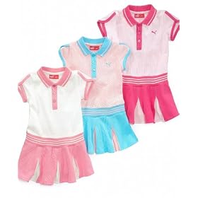Puma Baby Dress, Baby Girls Polo Dress Beetroot Purple 12 months