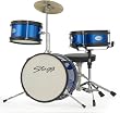Stagg Junior 3 Piece 12" Drum Set w/Hardware- Blue