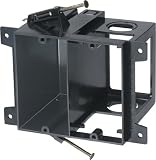 Arlington LVD2 2-Gang Combo Electrical/Low-Voltage Box, Black, 1-Pack