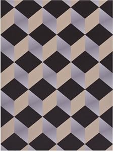 Art Deco Journal, Silver Tiles, 6x8 lined