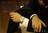 ロレックス Ref.118346 オイスターパーペチュアル デイデイト プラチナ無垢 ダイヤモンド シルバー メンズ