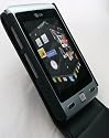 EMARTBUY LG KP500 COOKIE FLIP CASE COVER WITH BUILT IN PHONE HOLDER BLACK