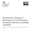 Econometric analysis of the impacts of Local Housing Allowance reforms on existing claimants