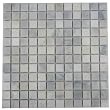 1x1 White Carrara Marble Polished Mosaic Tiles for Backsplash, Shower Walls, Bathroom Floors