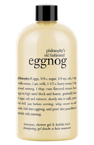 philosophy Old Fashioned Eggnog Shampoo, Shower Gel and Bubble Bath 16 fl oz.
