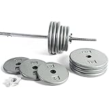 CAP Barbell Standard 1-Inch Barbell Weight Set, 100-Pounds
