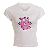 Artsmith, Inc. Women's Sports T-Shirt Pig Cartoon - 3X