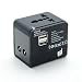 Memore 2 USB International All in One Universal World Wide Travel Plug Adapter with Surge Protector - Supports more then 150 countries Black RS.599.00