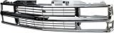 94-02 CHEVY CHEVROLET C/K FULL SIZE PICKUP fullsize GRILLE TRUCK, With Composite H/L, ALL Chrome (1994 94 1995 95 1996 96 1997 97 1998 98 1999 99 2000 00 2001 01 2002 02) 5772C 15981106