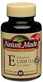 Nature Made Vitamin E Softgels, 1000 I.U., 60-Count Bottles (Pack of 2)