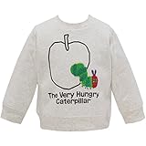 2016年 秋冬 はらぺこあおむし リンゴさがら 刺しゅう 裏起毛トレーナー THE WORLD OF ERIC CARLE ベージュ◇95cm