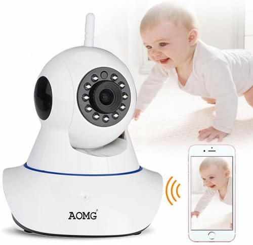 Home Indoor Baby/Pets Monitor Wireles Network IP Camera Wifi HD Dual Audio P2P Pan Tilt 720P IR Night Vision Support