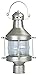 Craftmade Z115-BN Nautical Outdoor Pier Mount Post Lighting, 1-Light, 100 Watts, Brushed Satin Nickel (9" W x 17" H)
