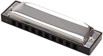 Silver Metal 10 Holes Harmonica C Key Mouth Organ Children Gift Toys