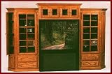 3-Piece Big-Screen Entertainment Center-Maple (Natural Finish)