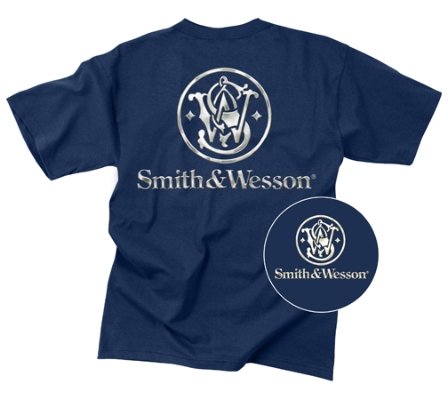 Smith & Wesson Logo T-shirt (X-Large/Navy)
