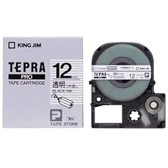 KING JIM テプラPROテープつや消し 透明/黒文字 ST12KM