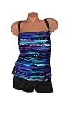 Beach Native Swimwear Bright Wave PLUS SIZE Shortini Style Swimsuit Workout wear Spin Class