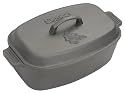 Bayou Classic 7417 12-Quart Cast-Iron Oval Roaster with Domed Lid
