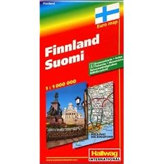 Finland Map: Country Map (Hallwag road map)