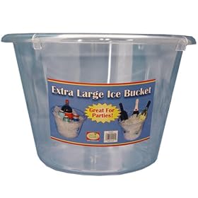 Jumbo Plastic Ice Bucket - 12 x 8 by Northwest Enterprises