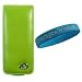 Premium Leather Case with Swivel Belt Clip for Apple iPod Nano Nano-Chromatic 4th Generation 8gb 16gb (Nano Chromatic Not Included) + Wisdom*Courage Wristband + Ipod Nano Screen Protector Kit, Green with Flip