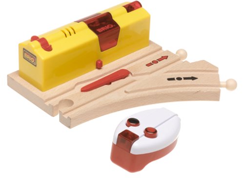 Childrens Toyshop  Toys : BRIO 33220 Wooden Railway System: Remote Control Switching Track