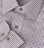 Sartorial Pure Cotton Grid Checked Twill Shirt