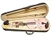 ViolinSmart Solid Wood PINK color 4/4 Full Size Teachers Recommended Student Violin + Bow + Case + Rosin Complete Set