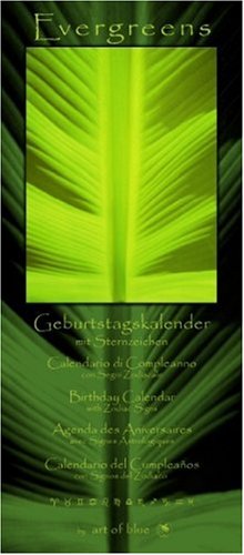 art of blue Geburtstagskalender. Evergreens. (Immerw&auml;hrender Kalender)