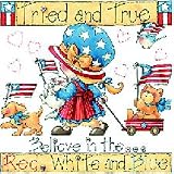 Believe In Red White Blue Adult T-Shirt