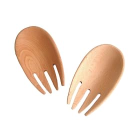Nigella Lawson Living Kitchen Serving Hands Pair Beech