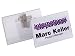 Produkt-Bild: Durable 810119 Namensschild mit Kombiklemme, 90 x 54 mm, transparent, Kunststoff, 50 St&uuml;ck