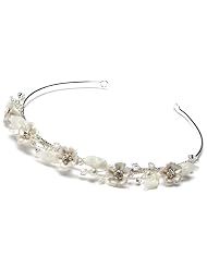 Wedding Headband Bridal Tiara with Crystal & Pearl 772 by USABride