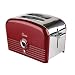 Orva - 18343-56 - Toaster Retro - 2 Fentes - 750 W - Inox / Rouge