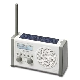 Roberts SOLARDAB-W SolarDAB Solar Powered DAB Radio wth Rechargeable Battery Pack - White
