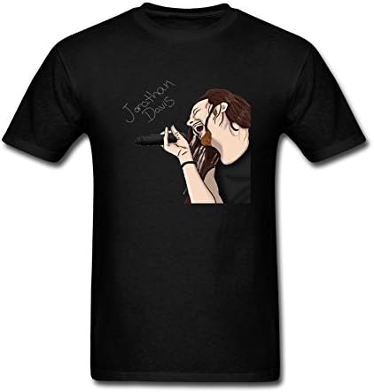 YLINMY Men's Korn Jonathan Davis Singing T-shirt Size M Black