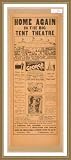 Historic Framed Theater Poster (S), Home again in the big tent theatre the triumphant American tour