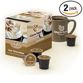 Gloria Jean's, Hot Chocolate, K-Cups for Keurig Brewers, 24-Count Boxes (Pack of 2)