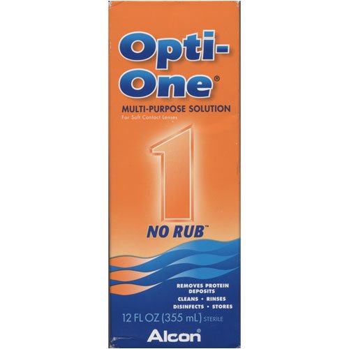 Buy Opti-One No Rub Multi-Purpose Solution for Soft Contact Lenses, 12 fl oz by Alcon now!