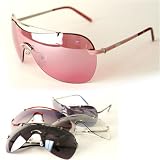 Weekend in Paris Oversized Shield Aviator Sunglass - 3565