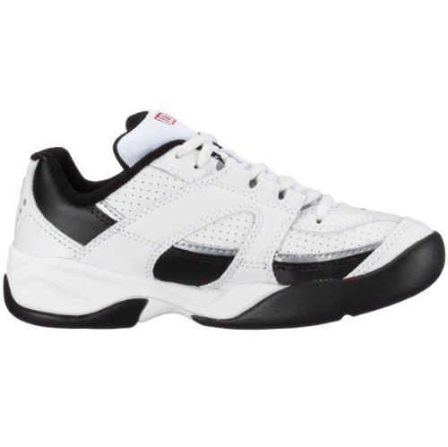 Wilson Pro Staff Advantage wrs979600045, Unisex - Kinder Sportschuhe - Tennis, weiss, (weiß/schwarz/silber rot), EU 37 2/3, (US 5.0), (UK 4.5)