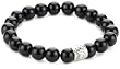 Simmons Jewelry Co. Diamond Empowerment Fund Onyx Bead Stretch Bracelet, 8.5