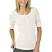 Gilligan & O'Malley® Elbow Sleeve Henley Tissue Tee - Cream