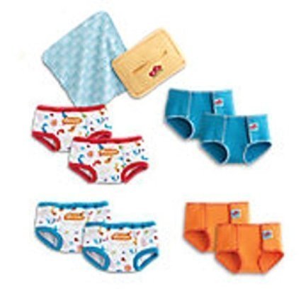 American Girl Bitty Baby & Bitty Twin's Potty Training Set-Training Pants Diapers & Wipes