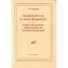 Commentaires sur La soci�t� du spectacle (1988)