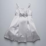 Us Angels Toddler Girl Pewter Flower Girl Easter Pageant Dress 2T